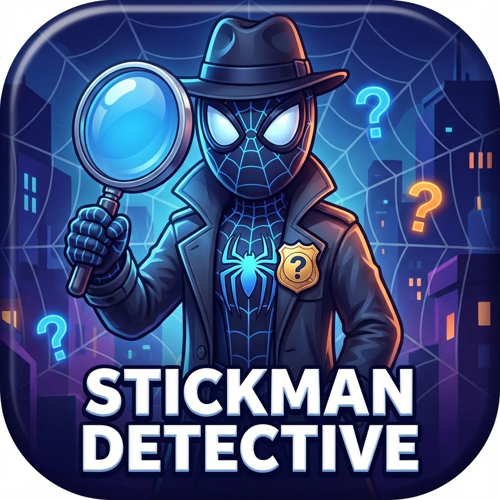 Stickman Detective Spider Hero artwork