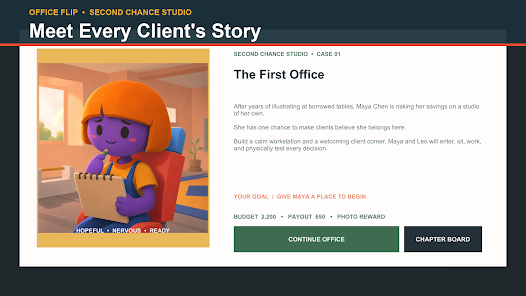 Office Flip First Office story contract