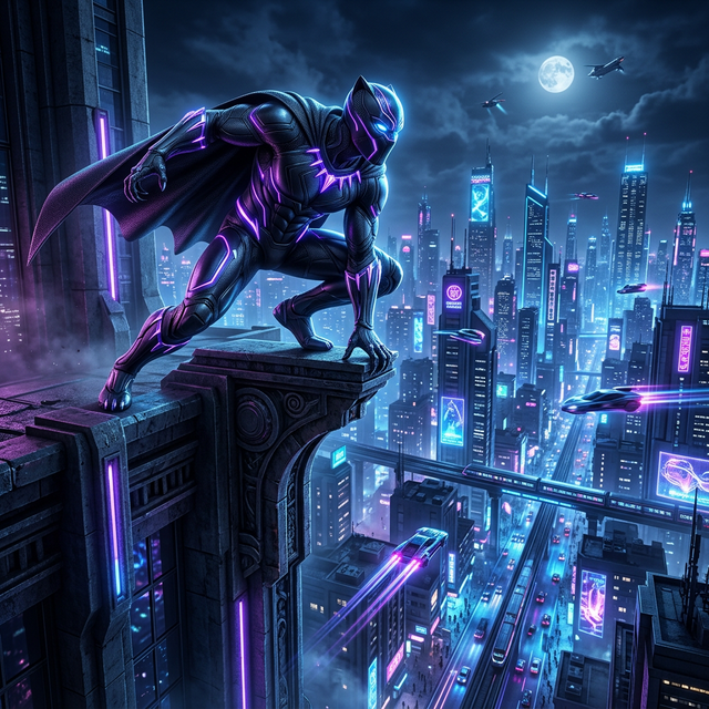 Flying Panther Crime City artwork