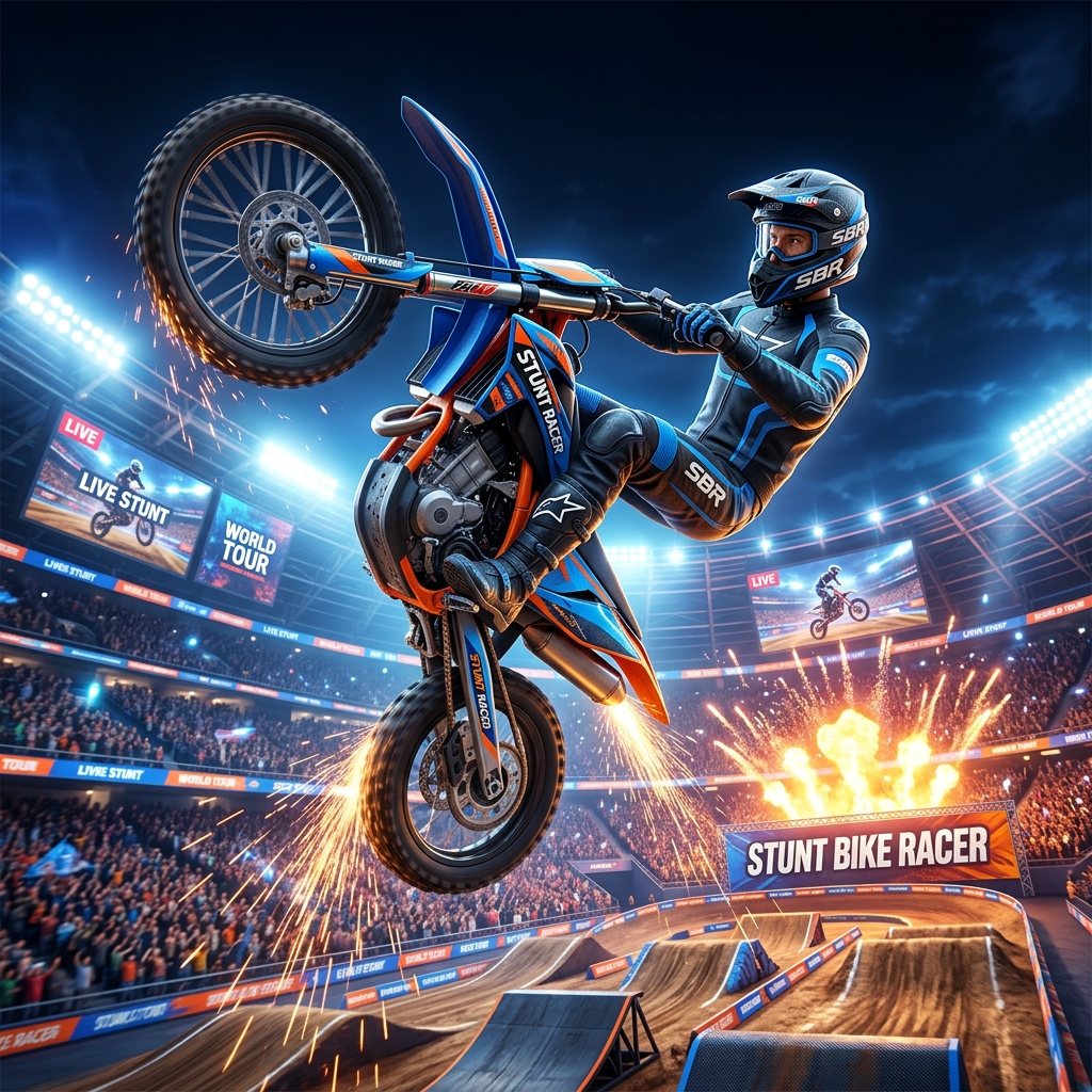 Stunt Bike Racer 3D Simulation artwork